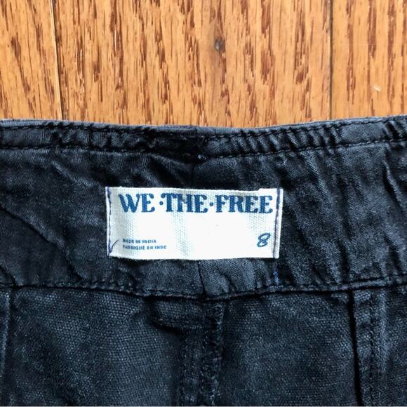 Free People We The Free Supersonic Slim Barrel Black Jeans Women’s Size 8 NWOT - Picture 7 of 14